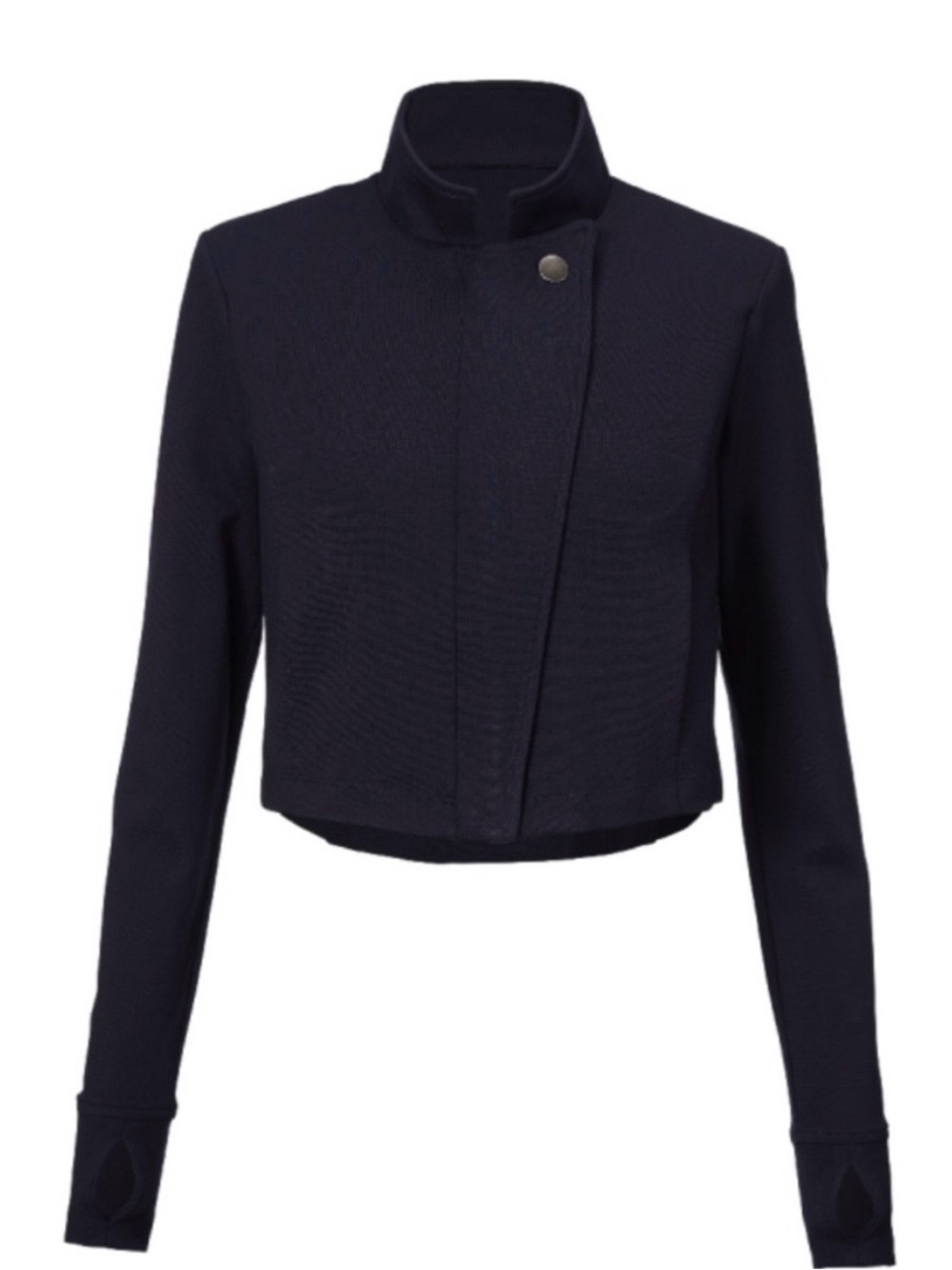 Cabi Admiral Navy Cropped Jacket - Classic Tailored Style Size Medium